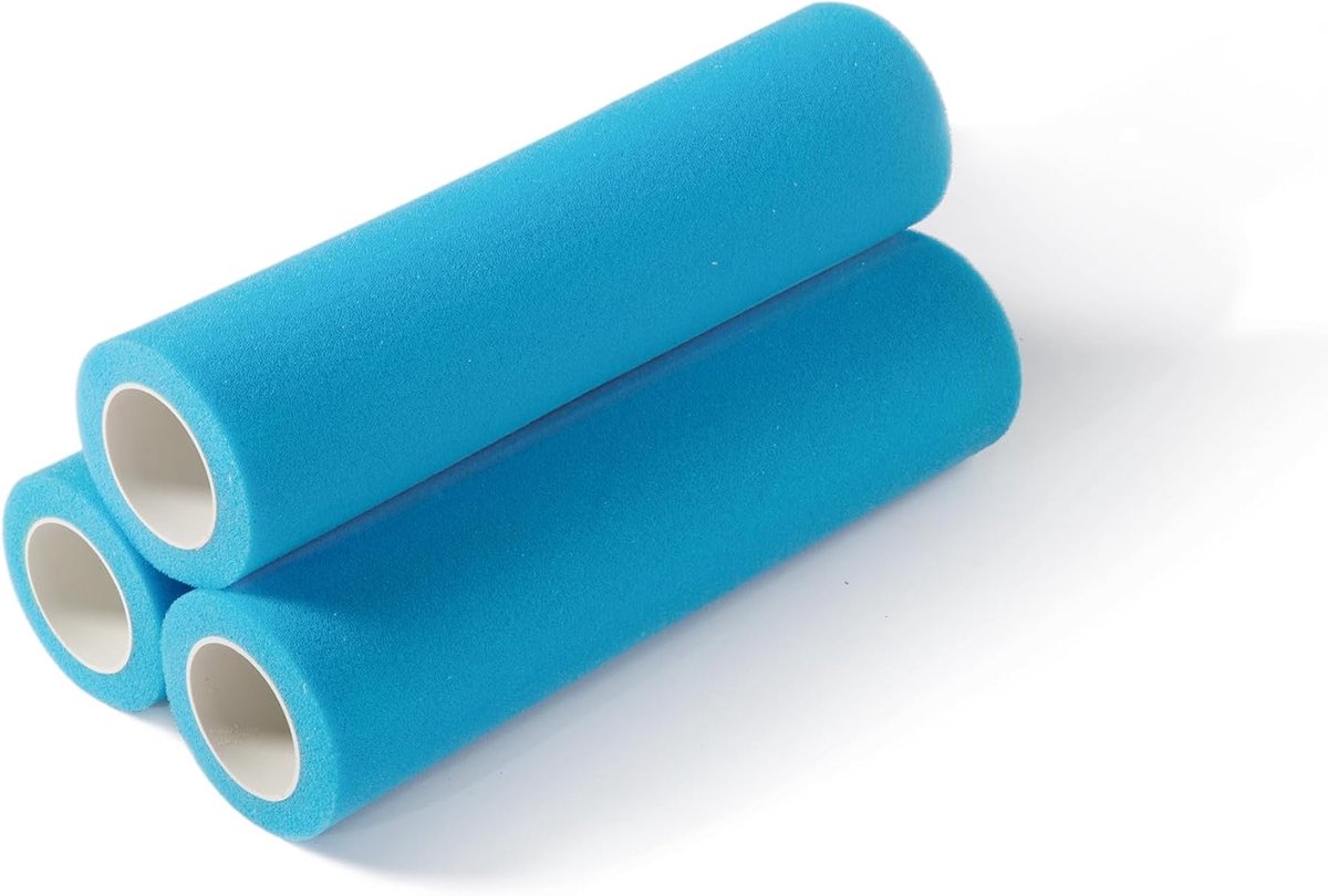 Imperatoris - Verfrollers Schuim - Sponsrollers voor Kinderen en Hobby - Voor Acrylverf en Stencils - Schilderen - 3 Stuks - 22,9 cm - Blauw