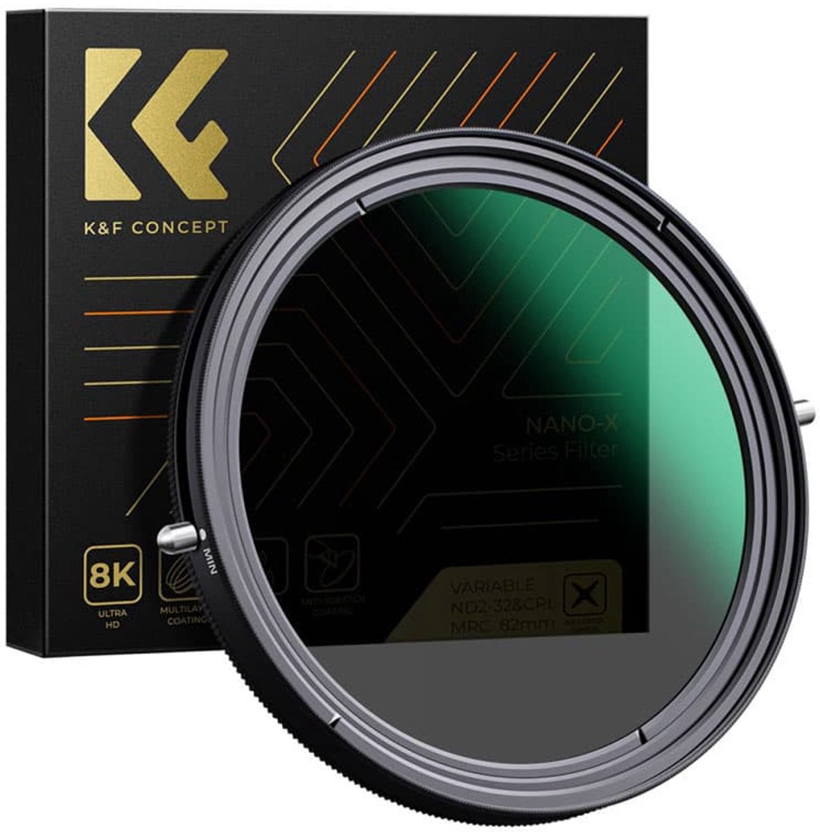 K&F Nano X CPL+Variabler ND2-ND32 Filter 82mm