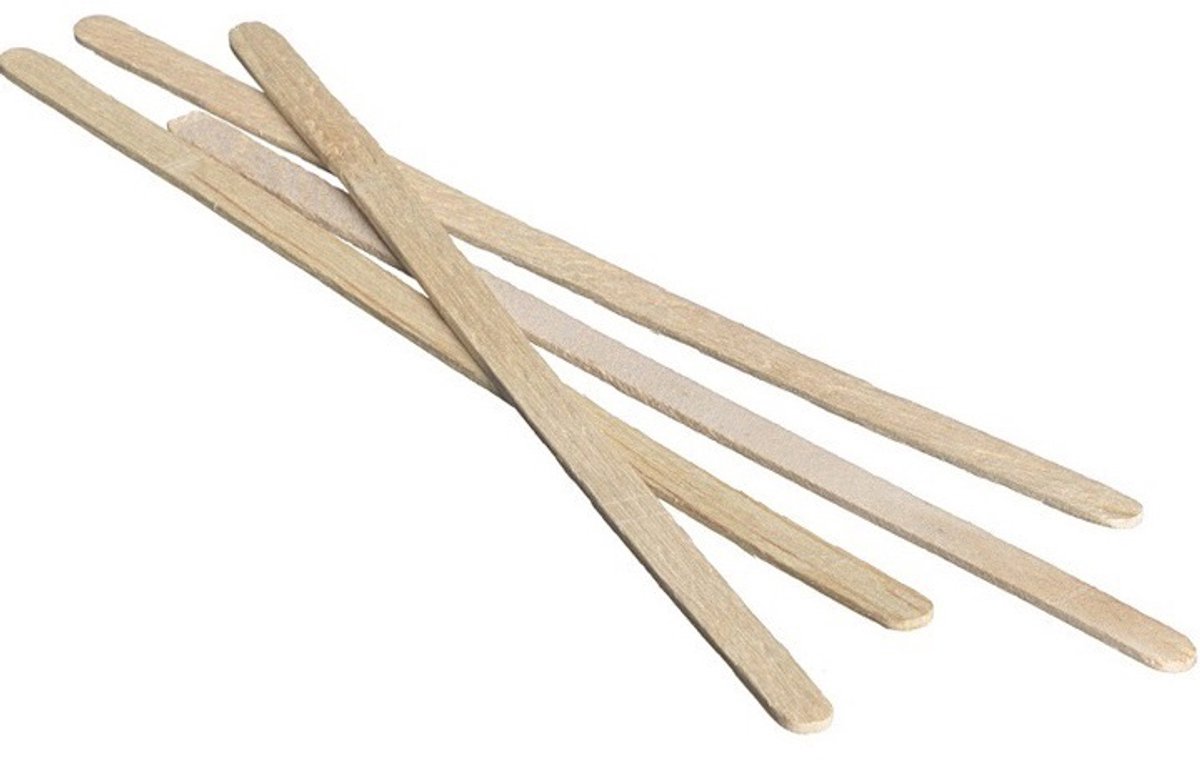 Houten Roerstaafjes FSC 140mm 2.000 st/ds. (2 dzn à 1.000 st)