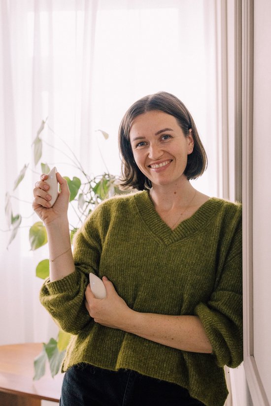 Glimp Pebbles: De slimme ademcoach in je handen - Sand White van Glimp — afbeelding 5