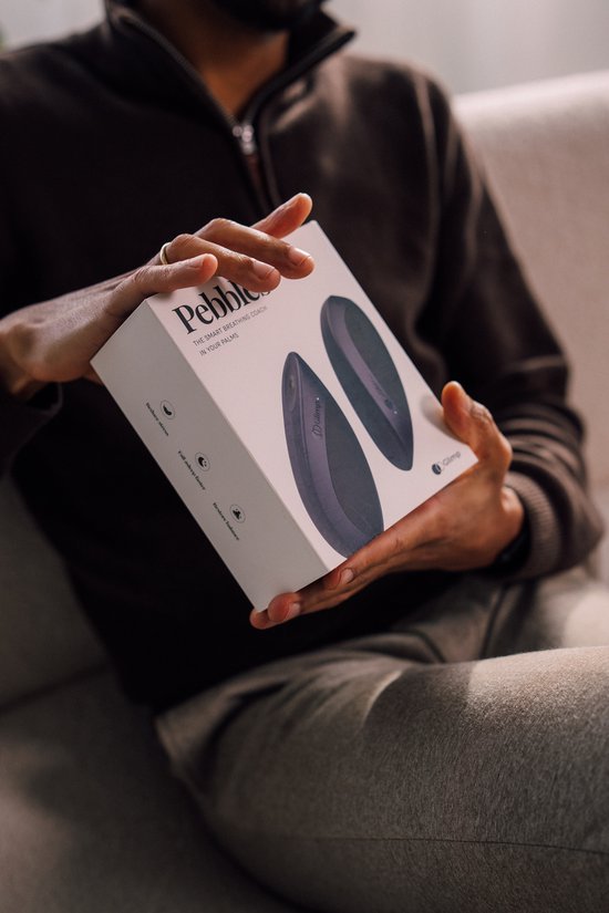 Glimp Pebbles: De slimme ademcoach in je handen - Midnight Blue van Airofit — afbeelding 5