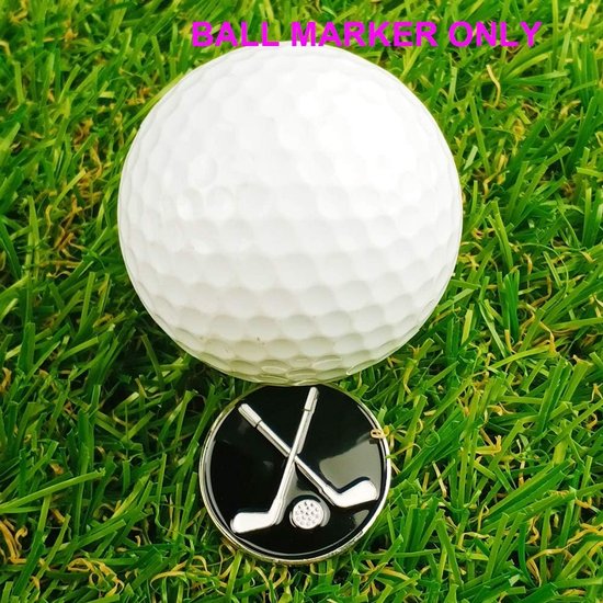 Set van 12 Golfbal Markers met Cap Clip en Divot Tool - Golf Accessoires voor Heren Dames — afbeelding 3