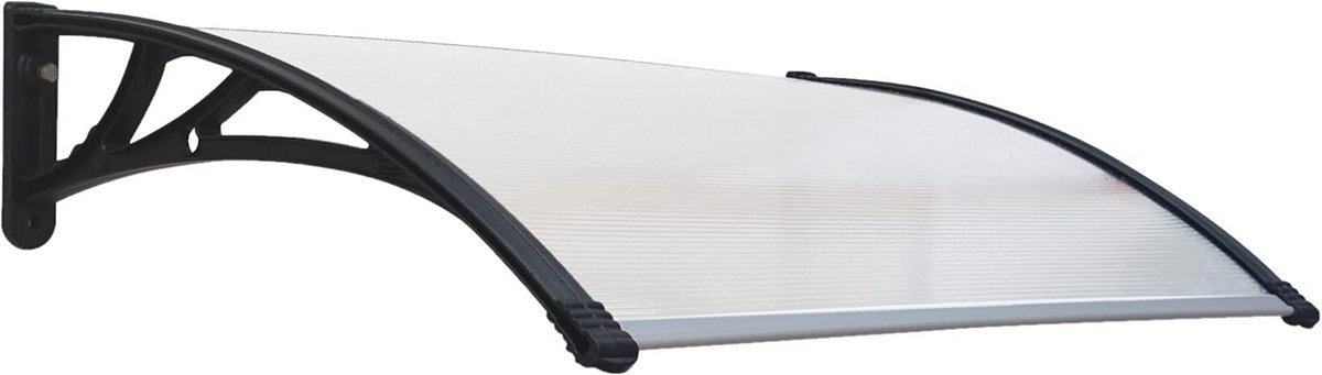 Deurluifel of Buitendeur Overkapping 150x80 cm - Sterk Polycarbonaat Dak - Grijs