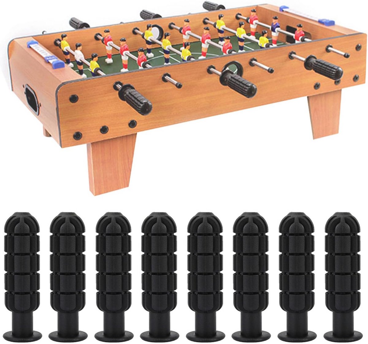 8x Tafelvoetbal Handvatten Vervanging Knoppen voor Tafelvoetbaltafel