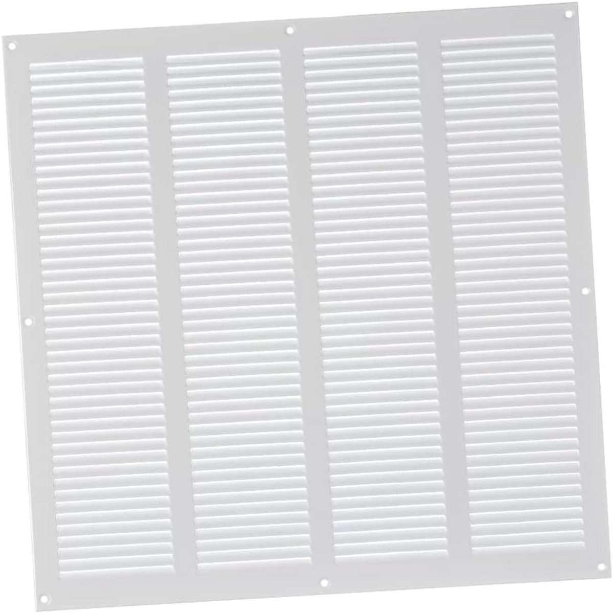 Metalen Ventilatie Rooster 400x400mm Wit met Insluitnet - Voor Muur, Deur of Plafond