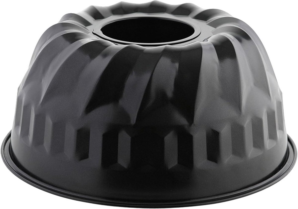 Ronde bakvorm 22 cm met antiaanbaklaag zwart koolstofstaal