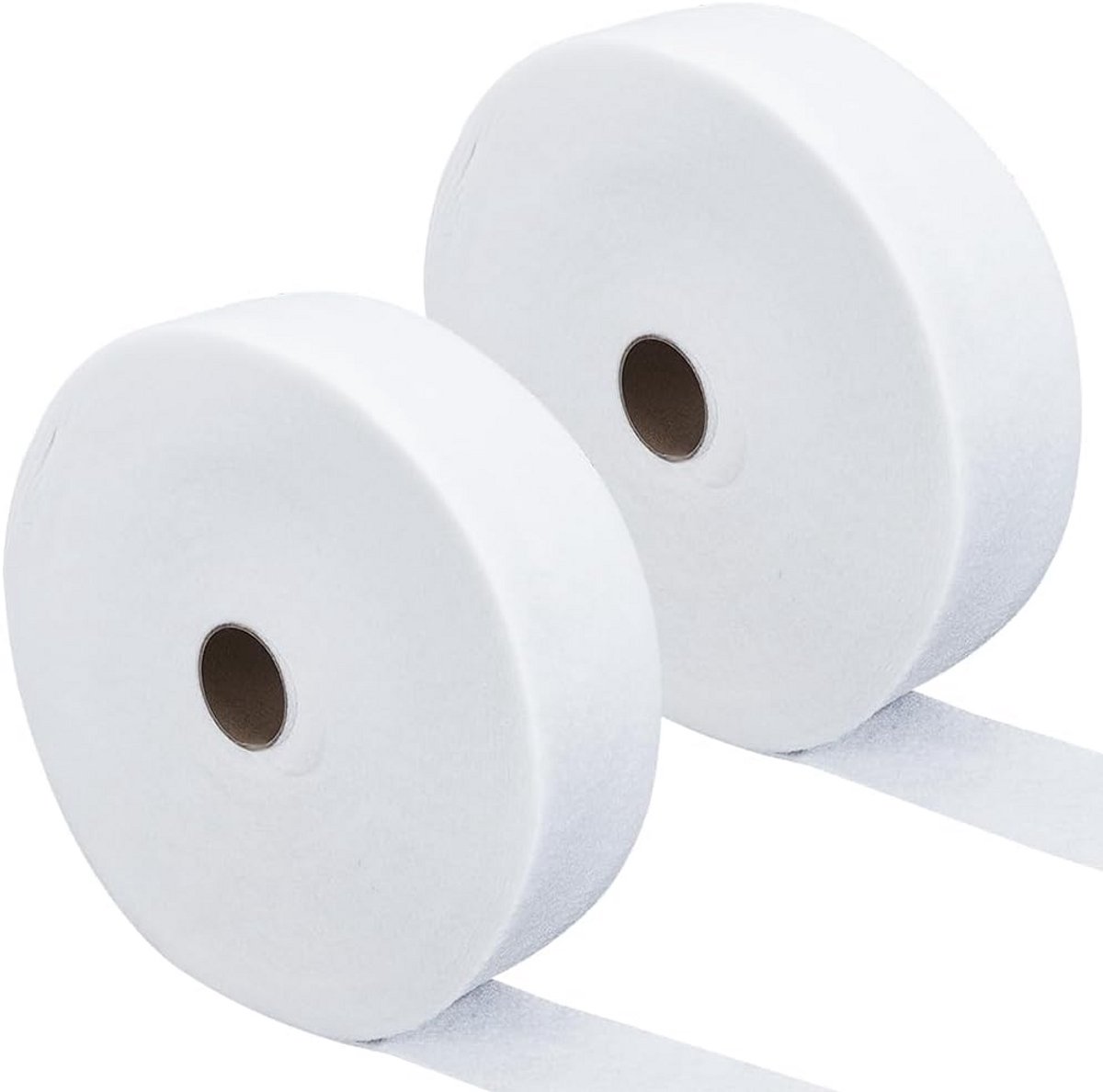 2 Rollen Witte Doek Strips voor Quilts en Geweven Tapijten - Voorgesneden Batting voor Naaien en DIY