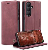 CaseMe Hoesje - Geschikt voor Samsung Galaxy S26 Hoesje - CaseMe 013 Book Case - Bordeaux
