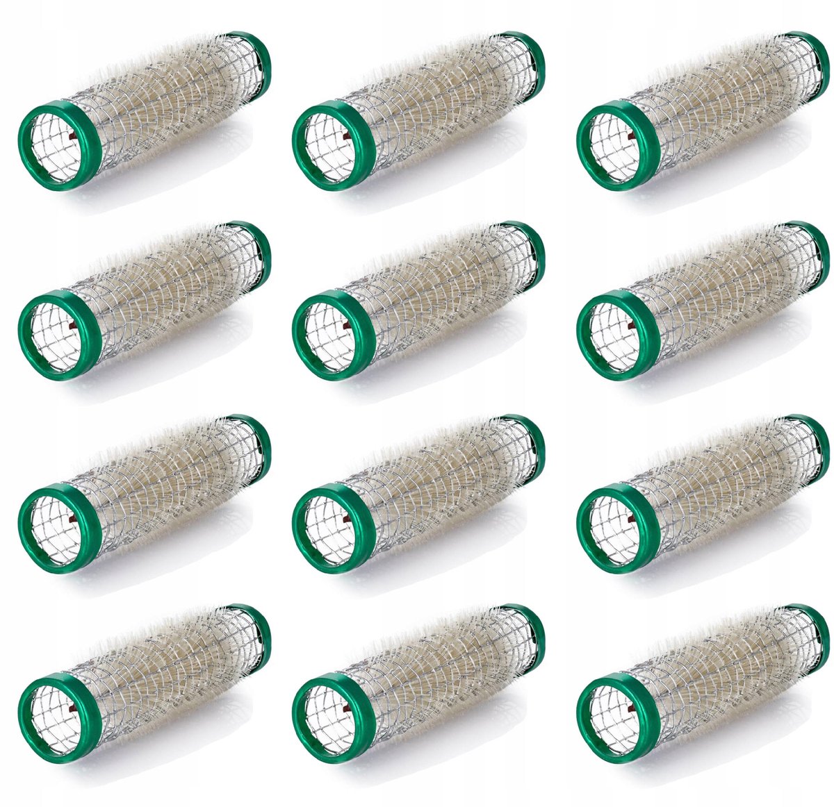 Poniks Metalen Haarrollers met Borstel - Opengewerkt - 15mm 12st