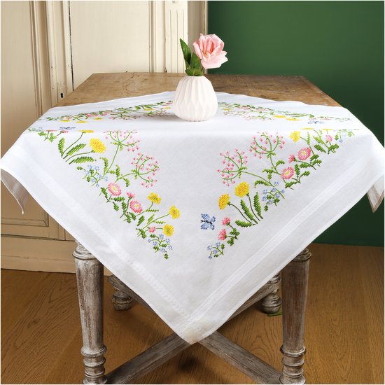 Vervaco - Tafelkleed kit Veldbloemen - PN-0143565