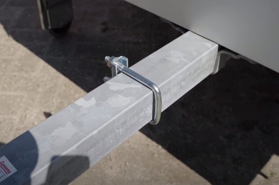 disselklemmen voor neuswielklem vierkant (48 mm) voor koker 60mm ( 2 stuks) — afbeelding 2