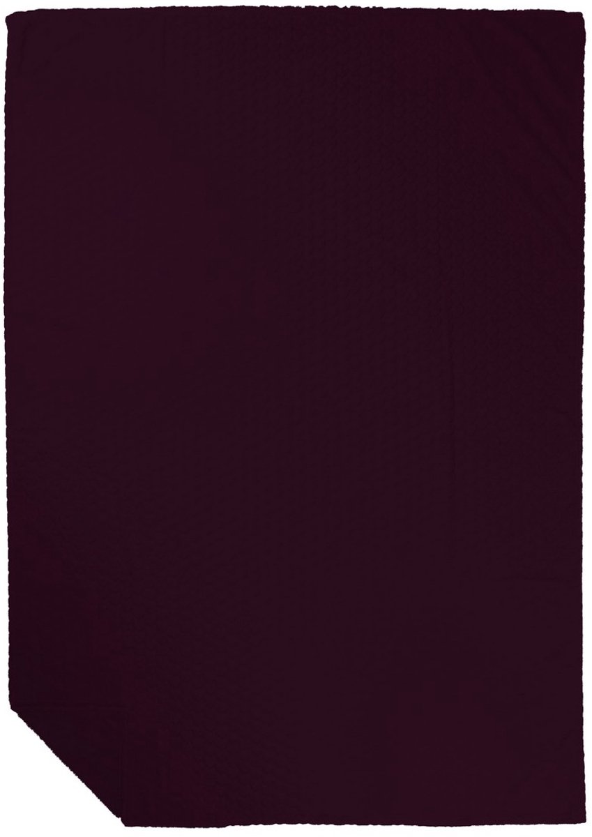 Linen & More Plaid Hartjes Paars 140x200cm