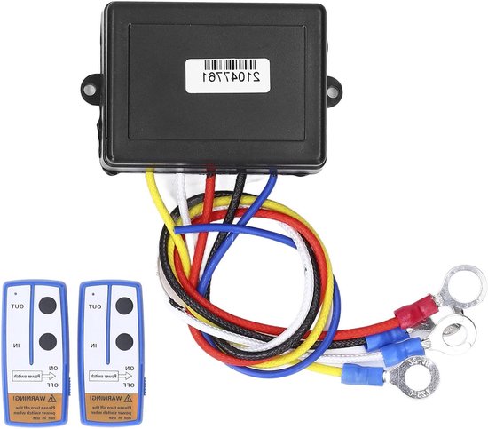 Draadloze afstandsbediening voor 12 volts lier - 9705170 | Draadloze bediening voor lier 12V | Valkenpower Elektrische draadloze reserveonderdelen voor lier 12V voor