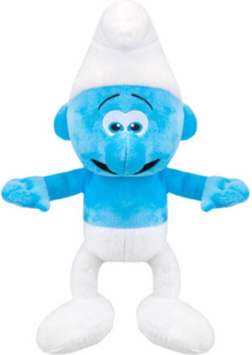 Vrolijke Smurf - De Smurfen Pluche Knuffel 34 cm