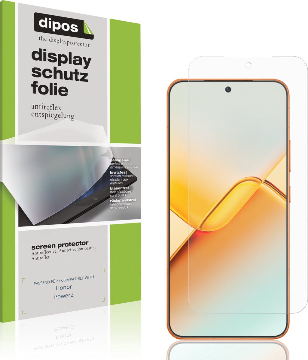 dipos – 4x Matte Beschermfolie geschikt voor Honor Power2 | Krasbestendige & antireflecterende Screenprotector Ultra-Thin