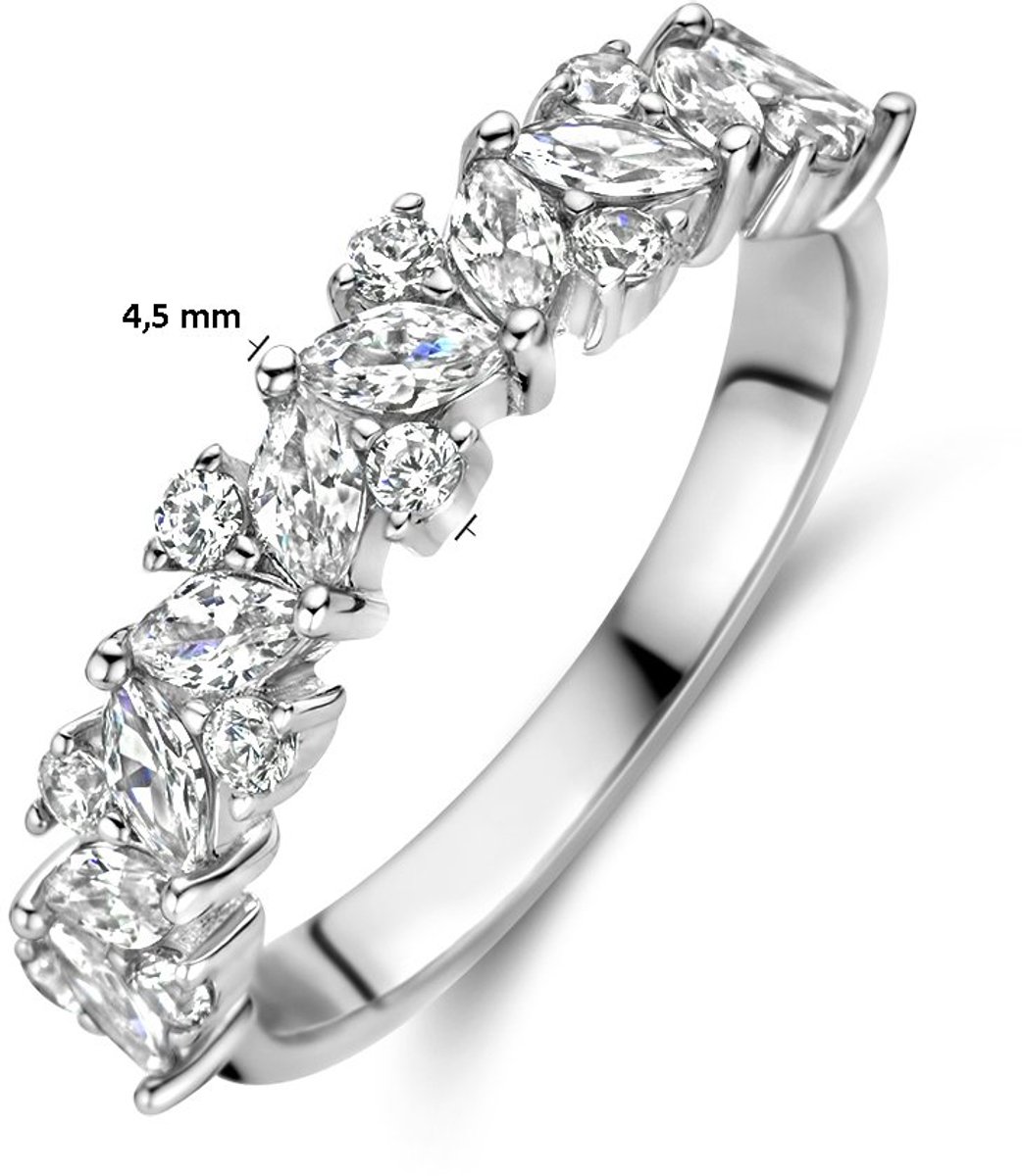 Gerhodineerd Zilver Ring Met Zirkonia 1336722