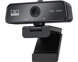Webcam voor PC - Streaming Camera - 4K Kwaliteit - Zwart