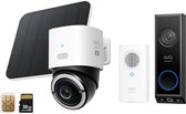 eufy Security Buitencamera S330 4G LTE – Outdoor Cam + eufy Security E340 Video Deurbel met Chime