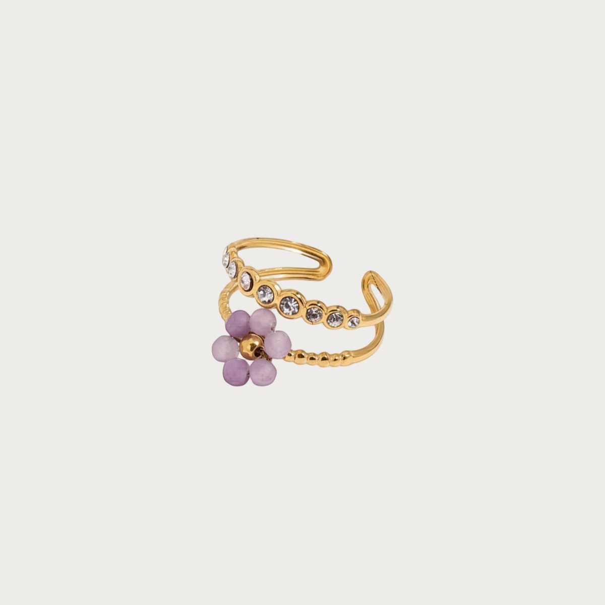 Flower - Ring - Stainless Steel