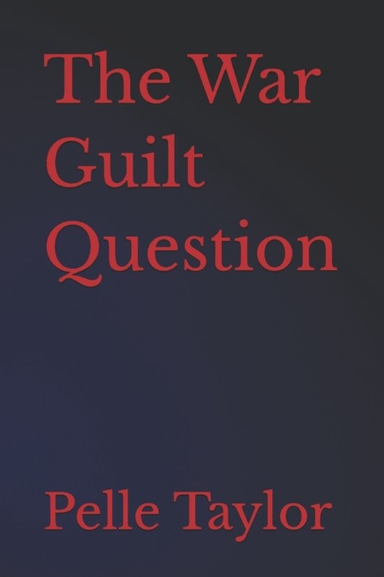 The War Guilt Question - cover