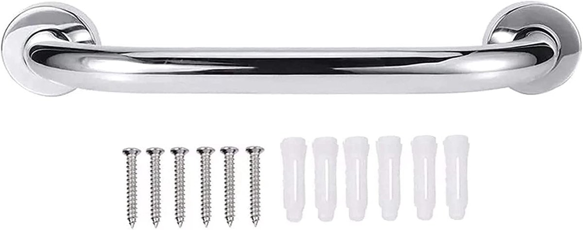Badkamer Handgreep - Veiligheid Hulp - Ondersteuning Douche - Roestvrij Staal - 30 tot 60cm - Zilverkleurig