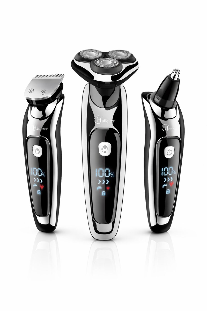 REPLAB SARL Scheerapparaat 3-in-1 Waterdicht IPX7 Zwart - REPLAB SARL - €89,95