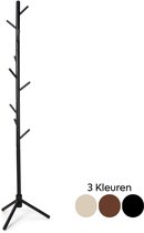 Trendy Meije® Staande Kapstok - Hout - Zwart - 9 Haken - 180 cm