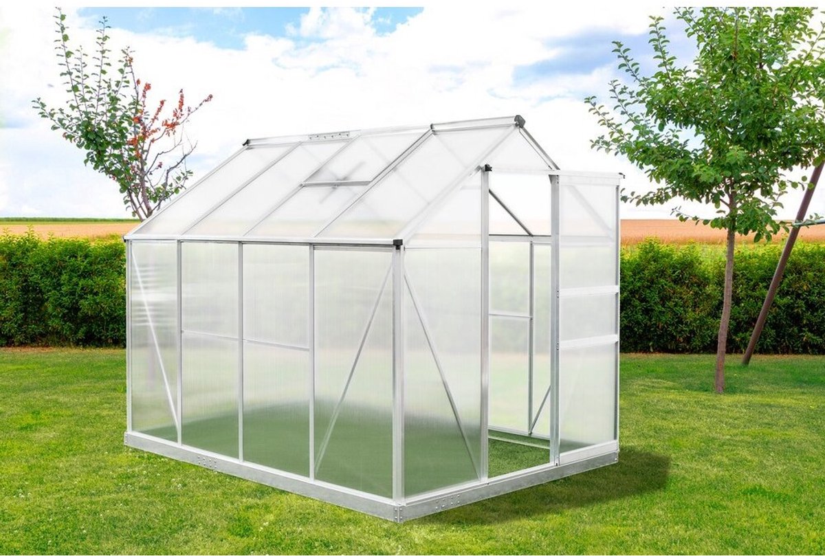 Westmann Greenhouse Flora 68 - 252 x 192 x 201 cm - Silver
