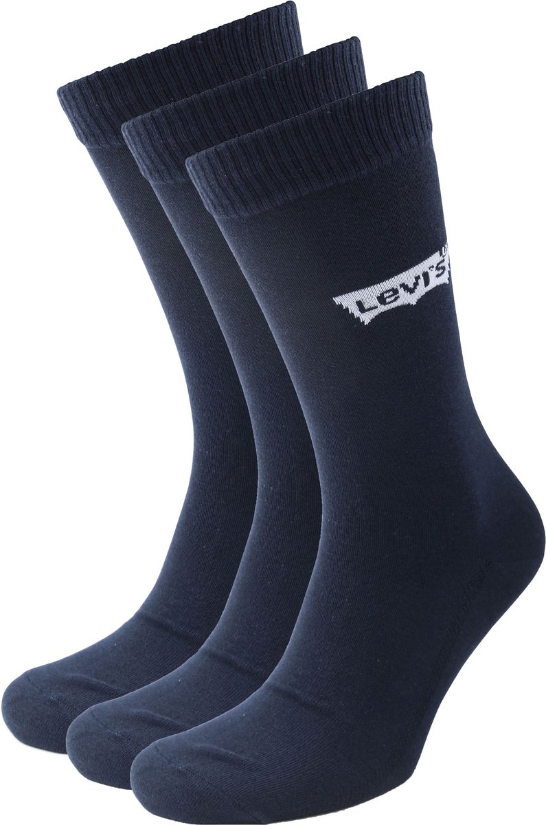 Levi’s 3-Pack Sportswear Sokken – Heren Halfhoge sokken Blauw