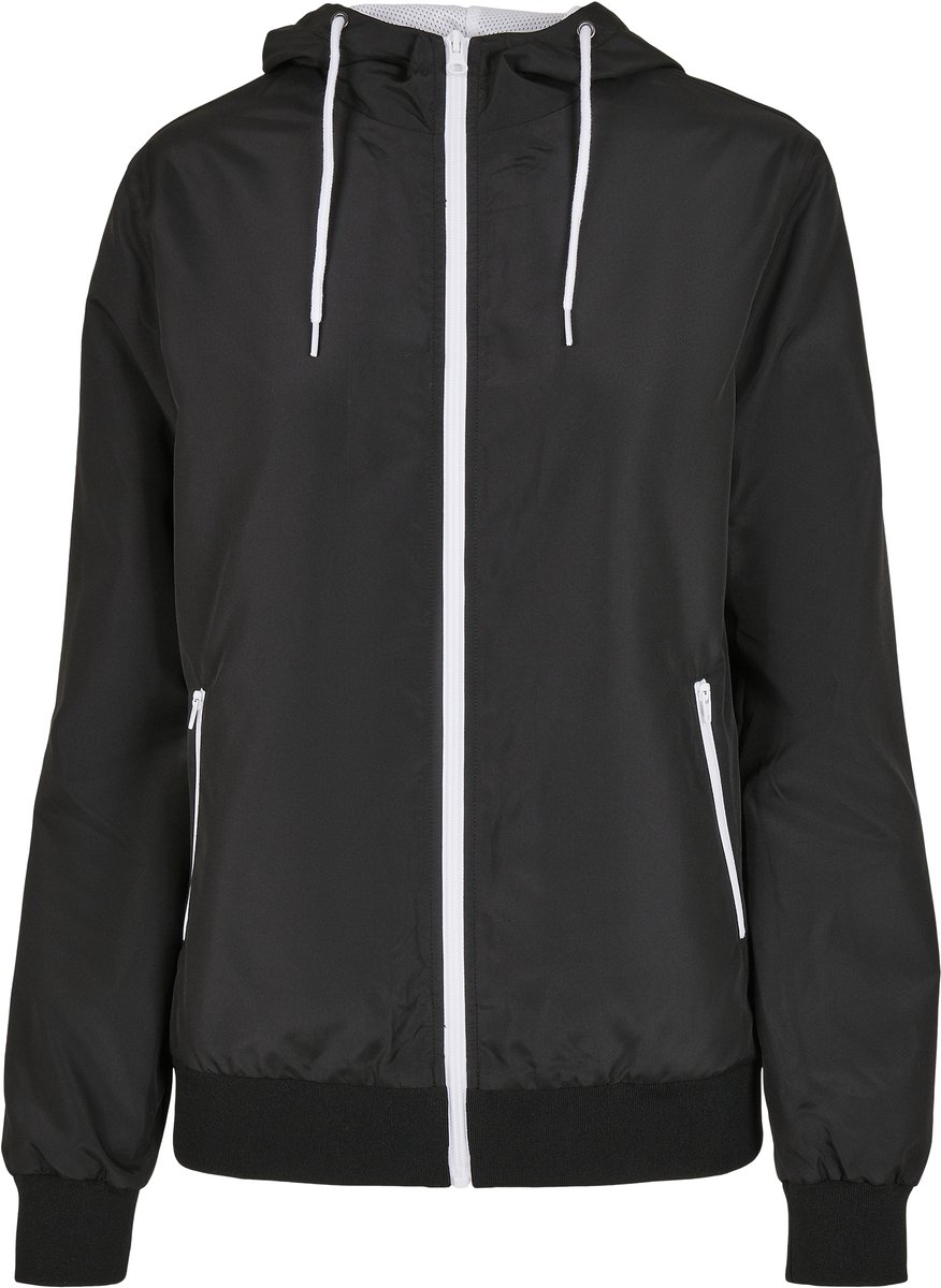 Build your Brand Ladies´ Recycled Windrunner BY147 Zwart