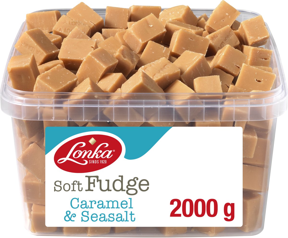 Lonka Fudge Caramel Zeezout - 1 x 2 kilo