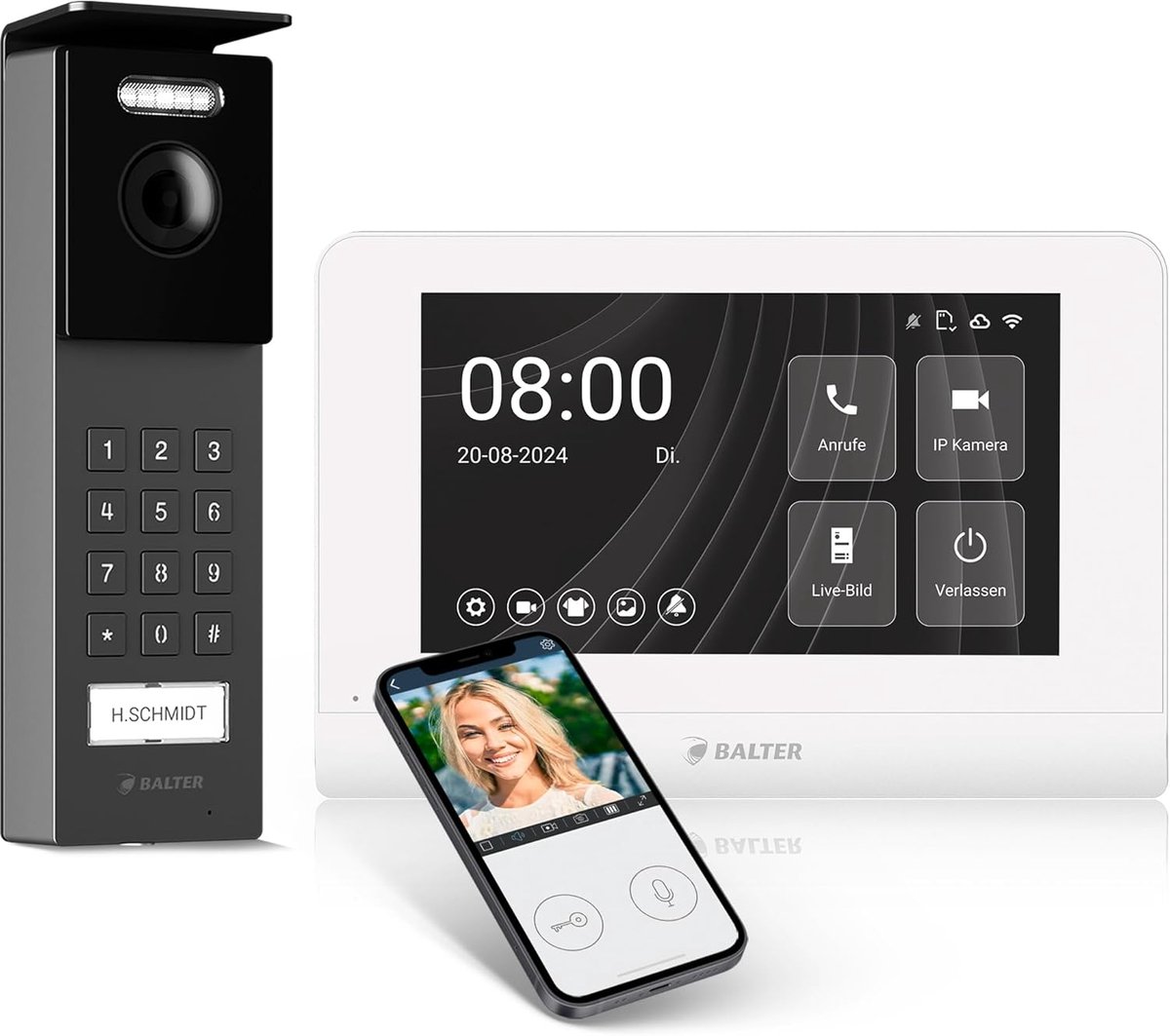 Video Deurintercom Systeem - Opbouw Deurbel Camera - Eengezinswoning Beveiliging - Full HD Nachtzicht App Bediening