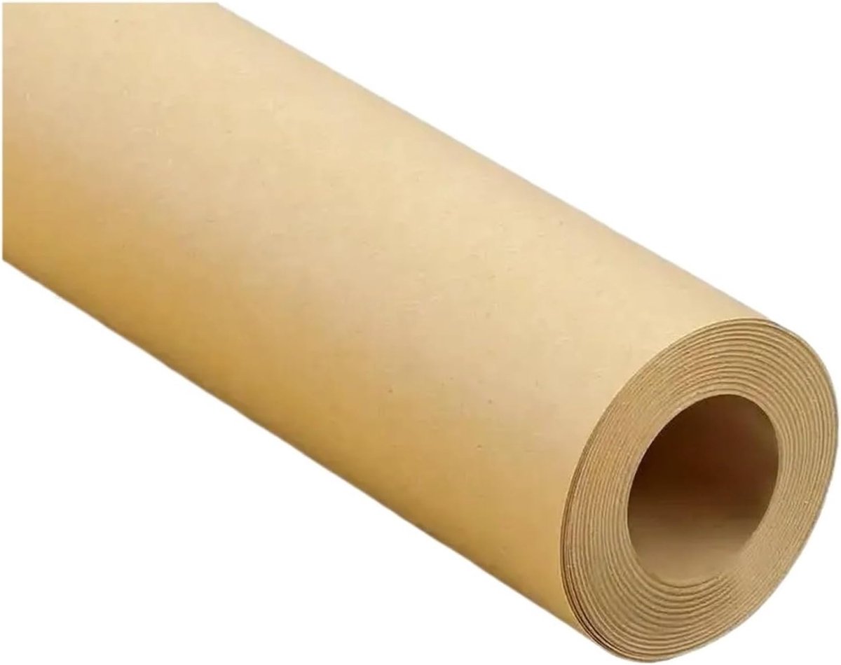 Verpakkingspapier Rol - Bruin Knutselpapier - Cadeaus Inpakken - Duurzaam Kraft Materiaal - 10cm x 10m - Bruin