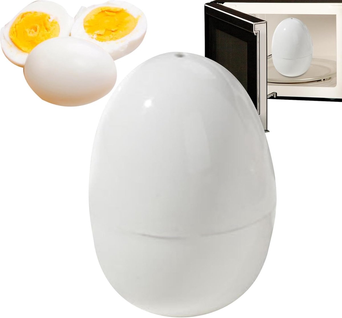 Magnetron Eierkoker Snelle Ei Maker Ontbijt Bereiden Voorkomt Barsten 1 Ei 9x7cm Meerkleurig