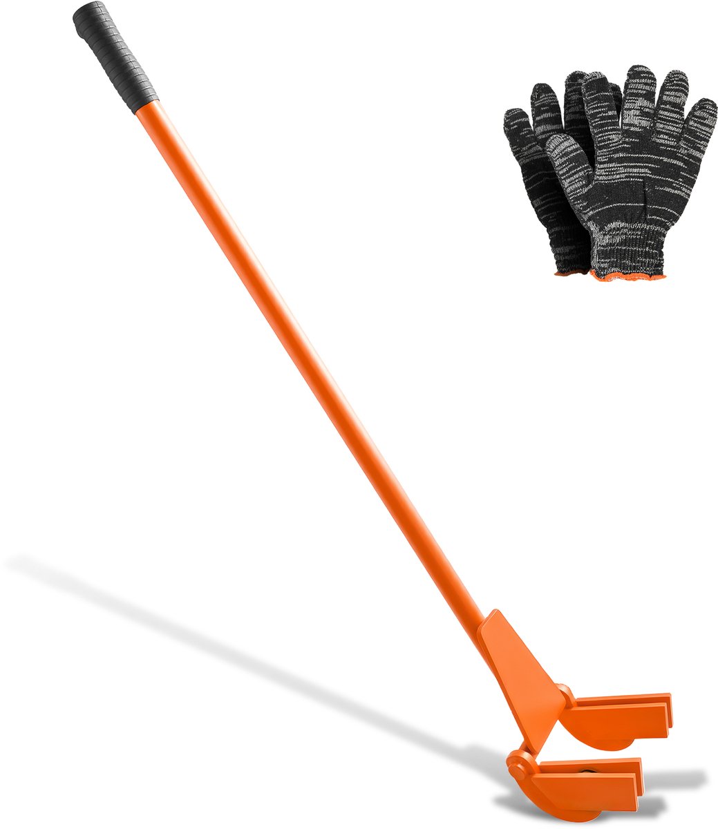 VEVOR Palletbreker 1120 mm, Palletheffer 907 Kg, Palletbreker met Kantelbare Pallets, Handschoenen en Spijkertrekker voor Het Openwrikken van Vloerbedekkingen, Kozijnen, Daken, Afdekkingen en Gipsplaten