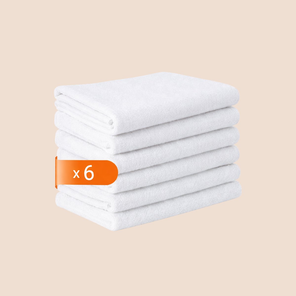 Tavas Harmonie Gastendoekjes 30x50 cm Wit Set van 6 100% Katoen Gastenhanddoek Rechthoek Handdoek Keuken Hotelkwaliteit Gastendoek