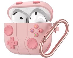 Coverzs Siliconen 'Gamer' hoesje geschikt voor AirPods 4 - Beschermhoesje - Stijlvolle bescherming