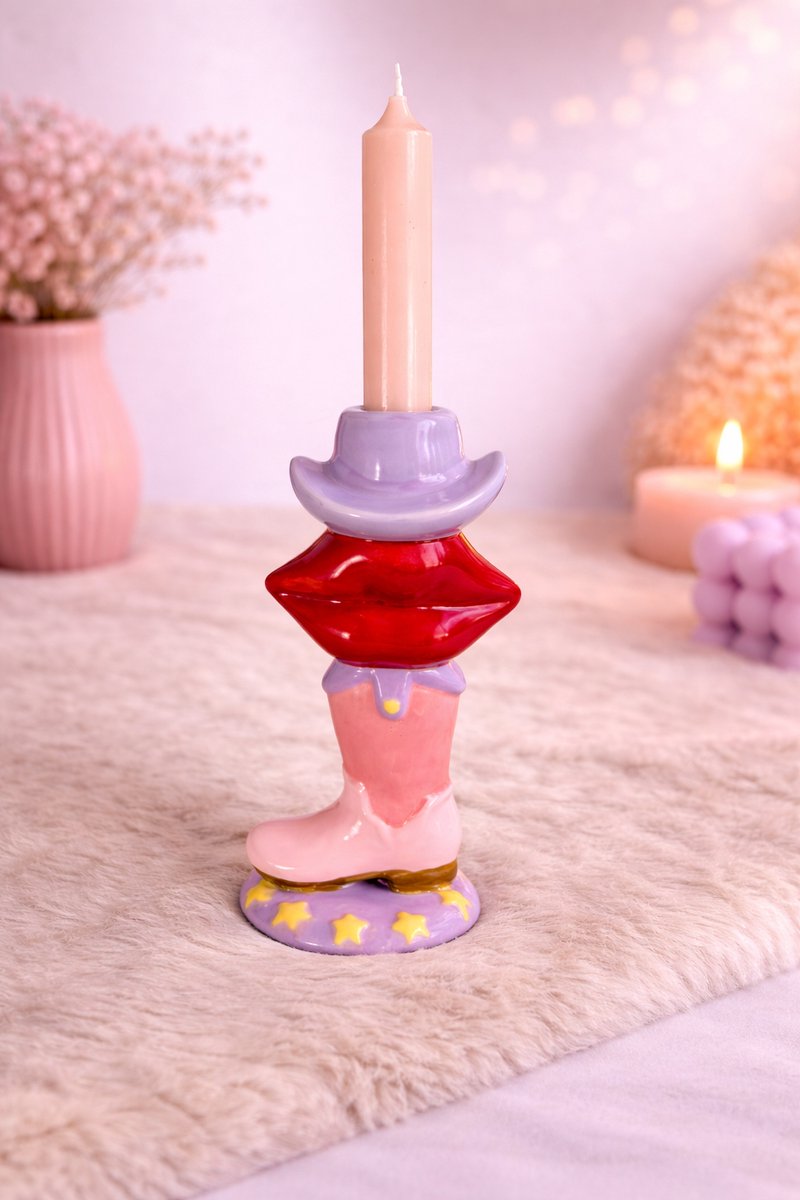 Kandelaar ‘Cowgirl Chic' | Viva Femme | Kaarsen | Decoratie | Cadeau