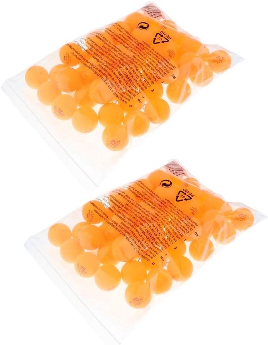 Tafeltennisballen Set - Sportballen Pingpong - Wedstrijd Training - 3 Ster Kwaliteit - 40 mm Diameter - Oranje