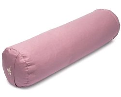 Meditatiekussen bolster lila biokatoen (OCS) – 60 cm x 16 cm
