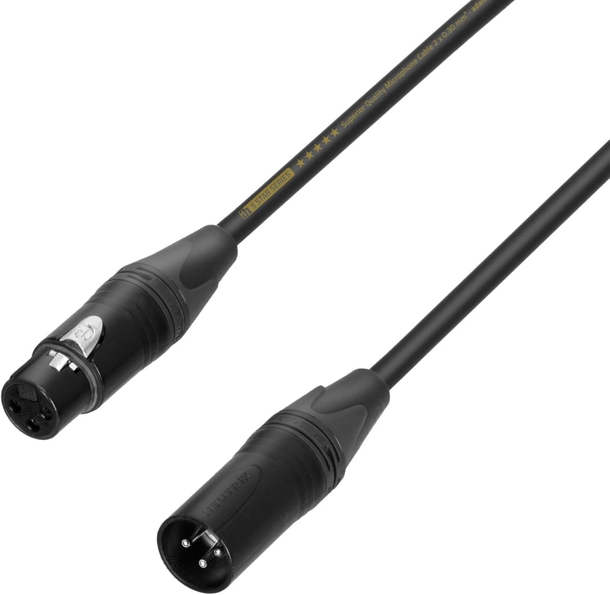 XLR Kabel - Microfoon Kabel - Audio Overdracht - Zuiver Koper Geleiders - 5 Meter - Zwart