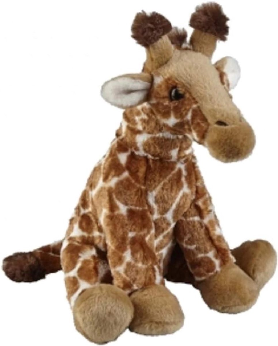 Knuffel Giraf - Pluche Dier - Spelen en Knuffelen - Wasbaar Materiaal - 30 cm