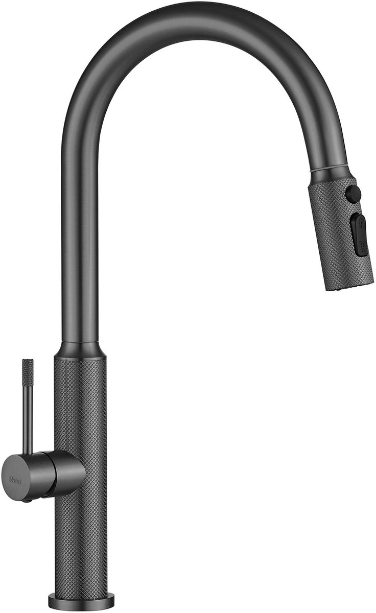 Rea - Master - Keukenkraan - Titanium - 25,5X21,5X45Cm