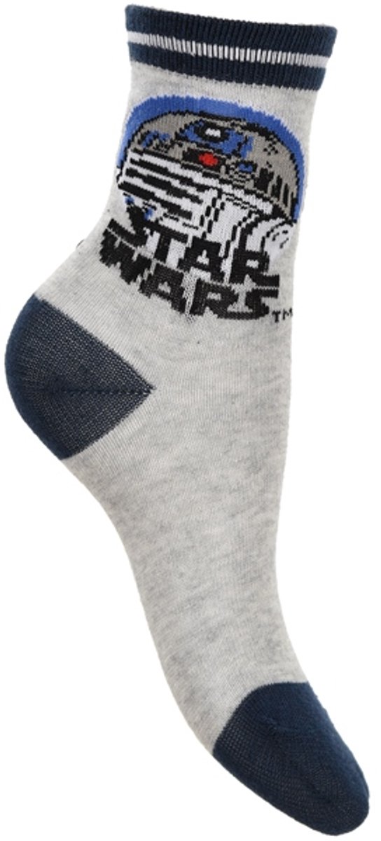 Star Wars Kinder Sokken Grijs – Officiële Licentie – Maat 27/30