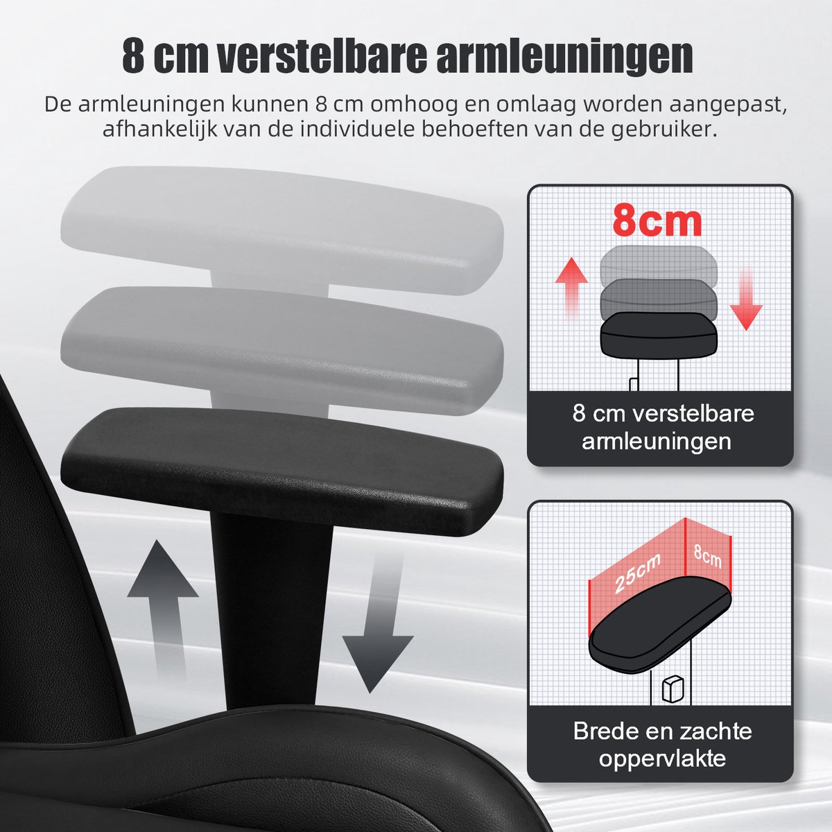 Hiaonyx Gaming Stoel - Verstelbare - afbeelding 3