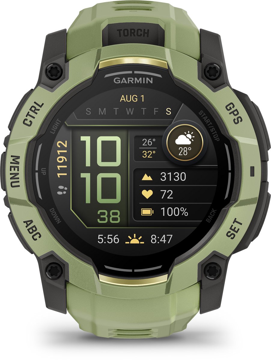 Garmin Instinct® 3 - Smartwatch - AMOLED - 50 mm - Fern Green - Limited edition