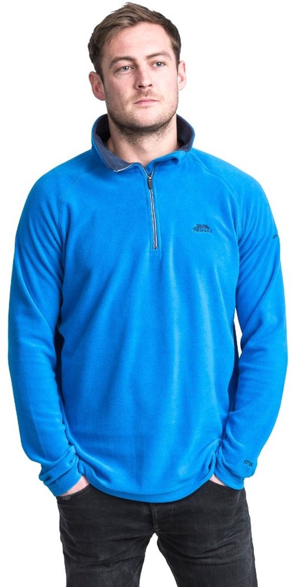 Trespass fleecejas/fleecepullover Blackford Heren Microfleece At100 Bright Blaus