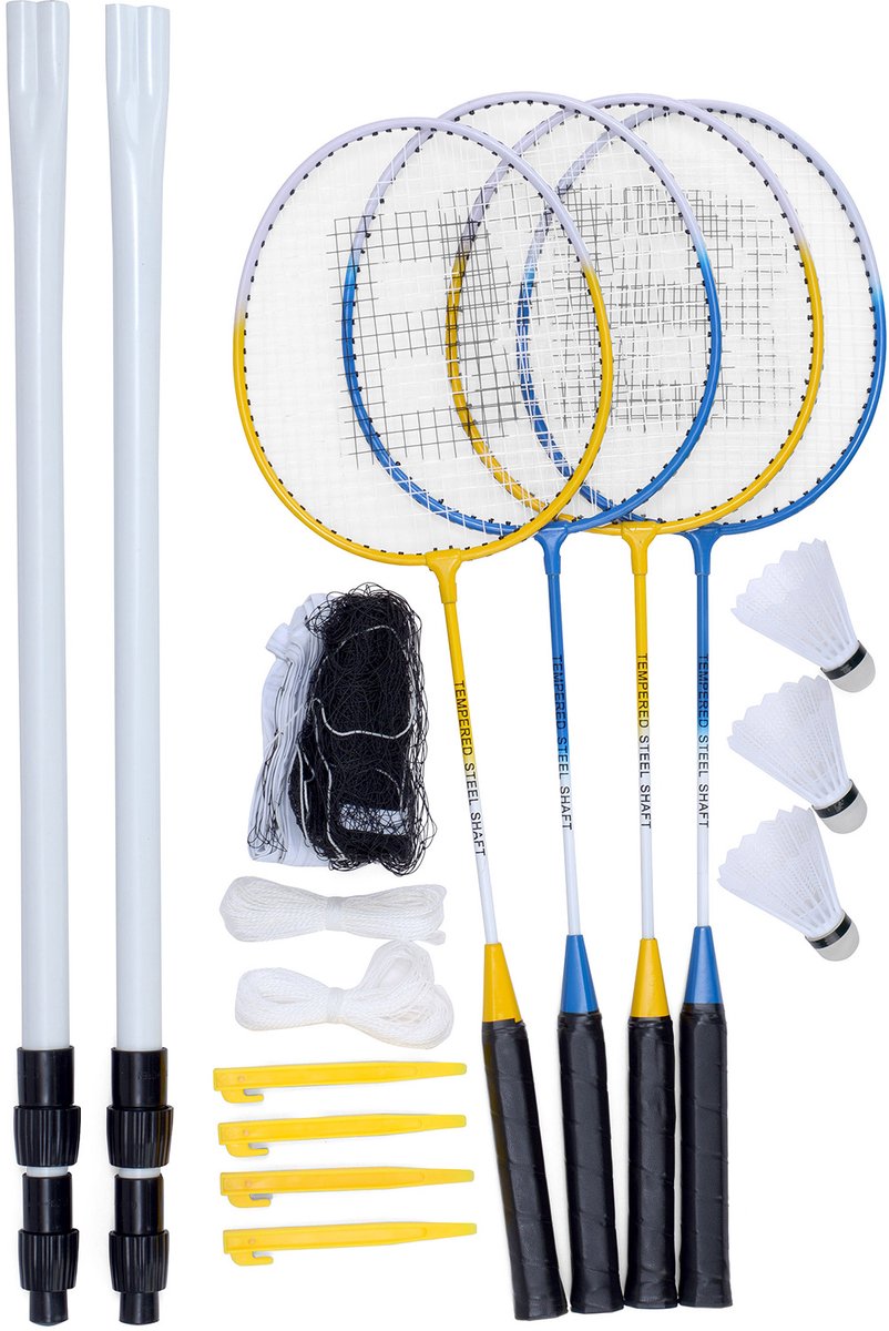Baseline Pro badmintonset 4 spelers