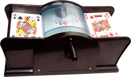 Kaartschudmachine Manueel – Kunststof Kaartenschudder – Voor Bordspellen, Kaartspellen – Familiespel – Engelhart