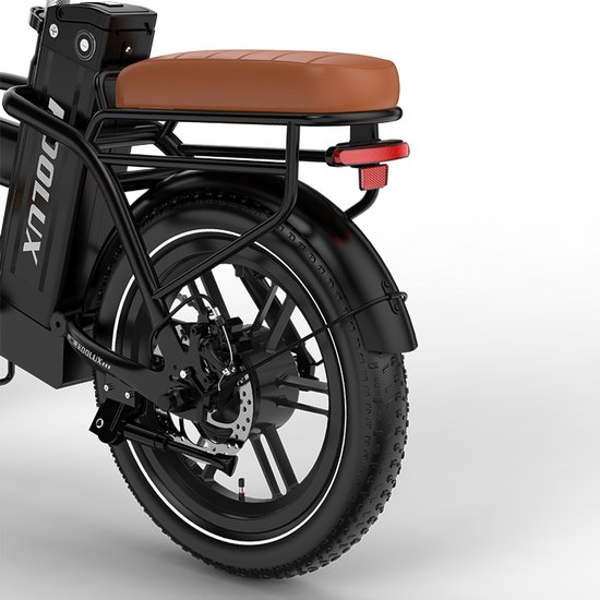 KOOLUX - X10 Elektrische Vouwfiets - E-Bike - 16 x 3.0 Inch Dikke Banden - 36V 13Ah Lithium Accu - 250 W Motor - Maximaal 25/u - Maximaal bereik 55km - LCD Scherm - Zwart van KOOLUX — afbeelding 3